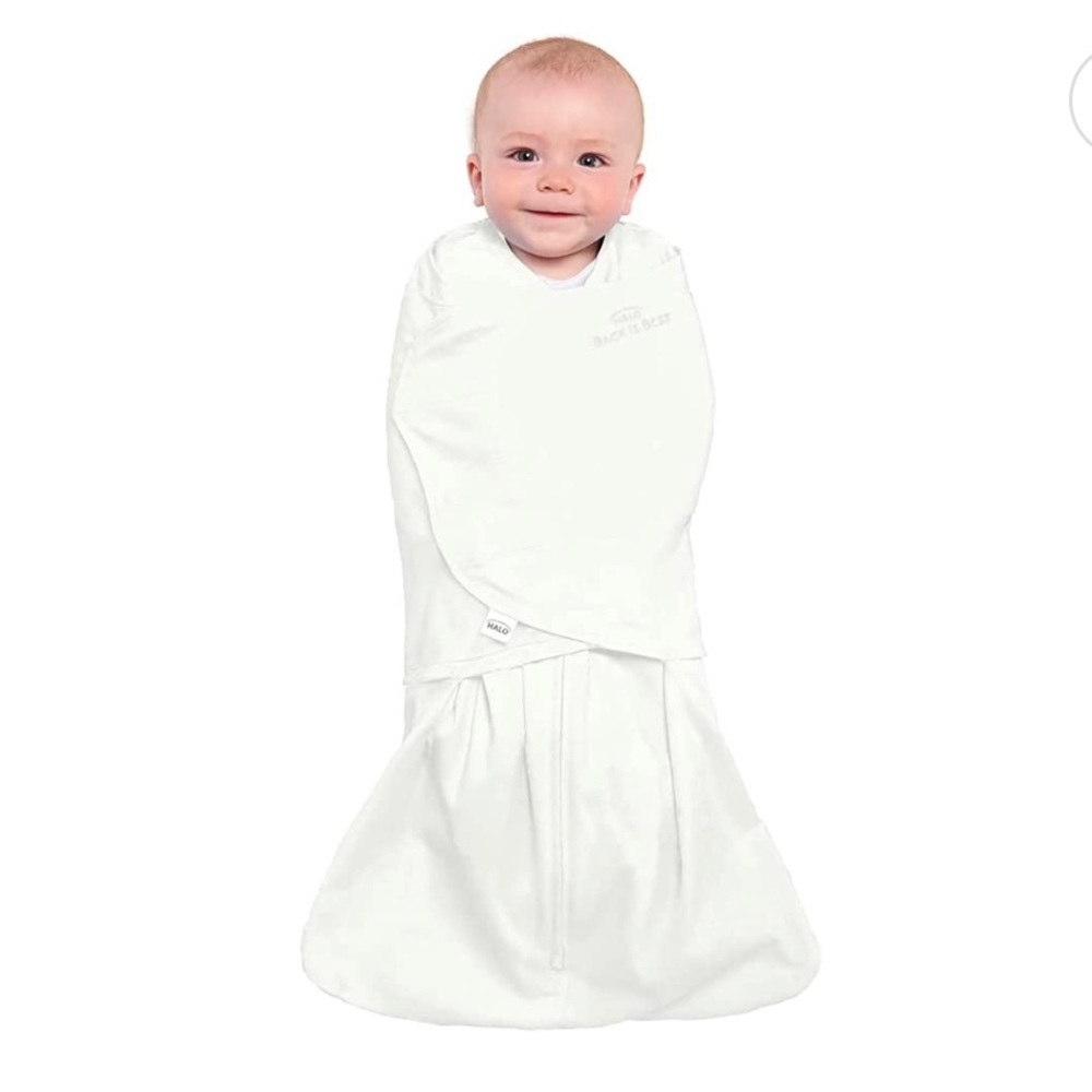 HALO 100% Cotton Sleepsack Swaddle, 3-Way Adjustable Wearable Blanket Bundle